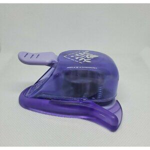 EK Success Scrapbook Corner Hole Punch, Purple Decorative Craft Tool for Crafts